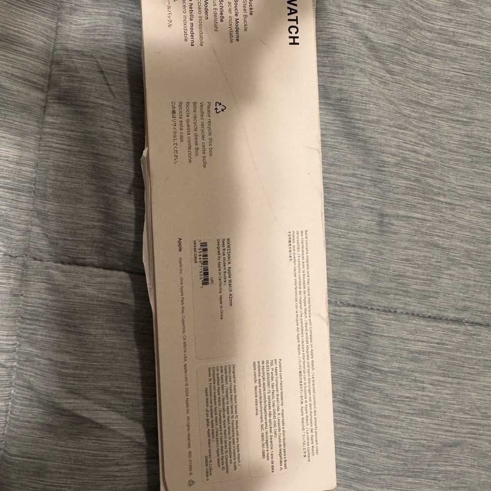 Apple Watch Packaging in White